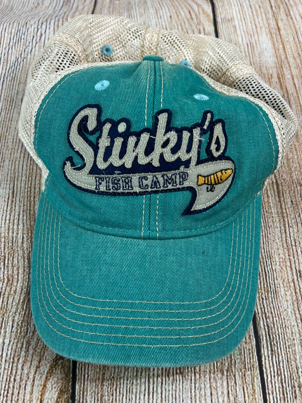 Legacy Stinkys Fish Camp Embroidered Adjustable Baseball Hat Cap